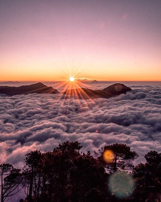 Vista del Volcán Santa María