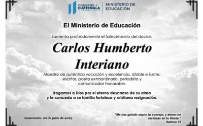 Fallece Carlos Interiano, sus restos serán velados hoy