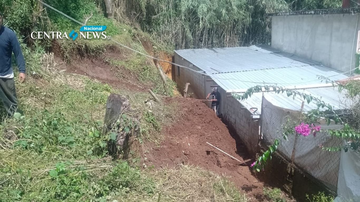 Deslizamiento en Chinautla es provocado por intensas lluvias