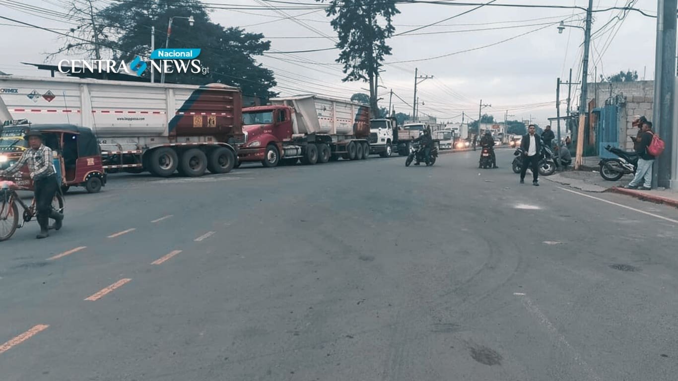 Estas son las rutas bloqueadas en Ciudad de Guatemala este viernes