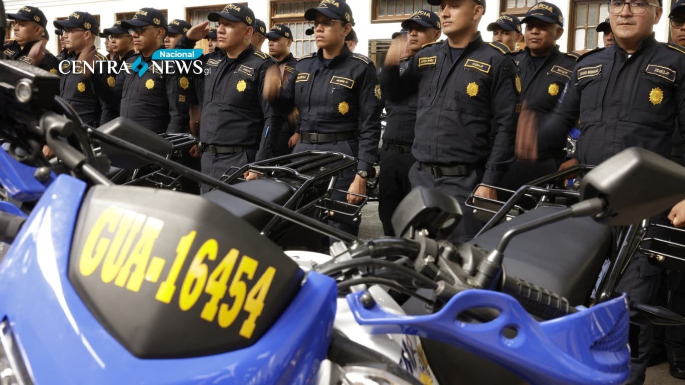 Gobierno de Guatemala realiza entrega de 500 motos y equipos biométricos a la PNC