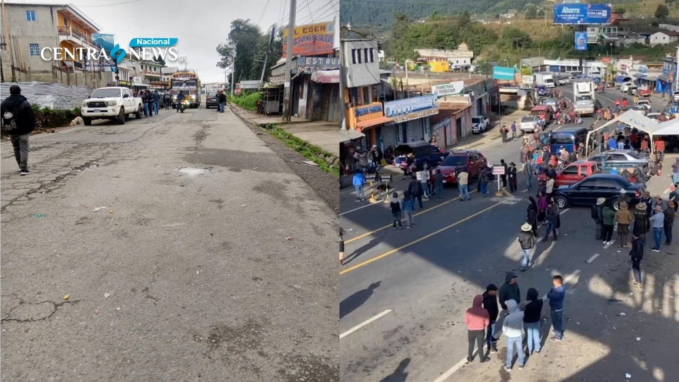 Protestas en carreteras del Occidente del país exigen renuncias