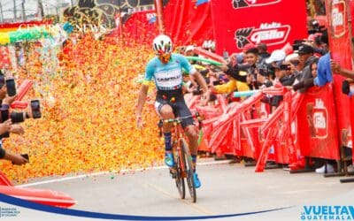 Cristian Bustos gana la séptima etapa de la Vuelta a Guatemala 2023; Gerson Toc sigue líder