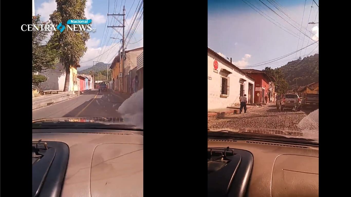 Tráfico en la Antigua Dos horas de espera para ingresar