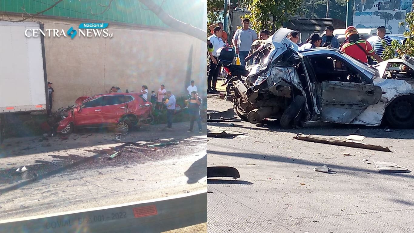 Accidente múltiple en la ruta Interamericana