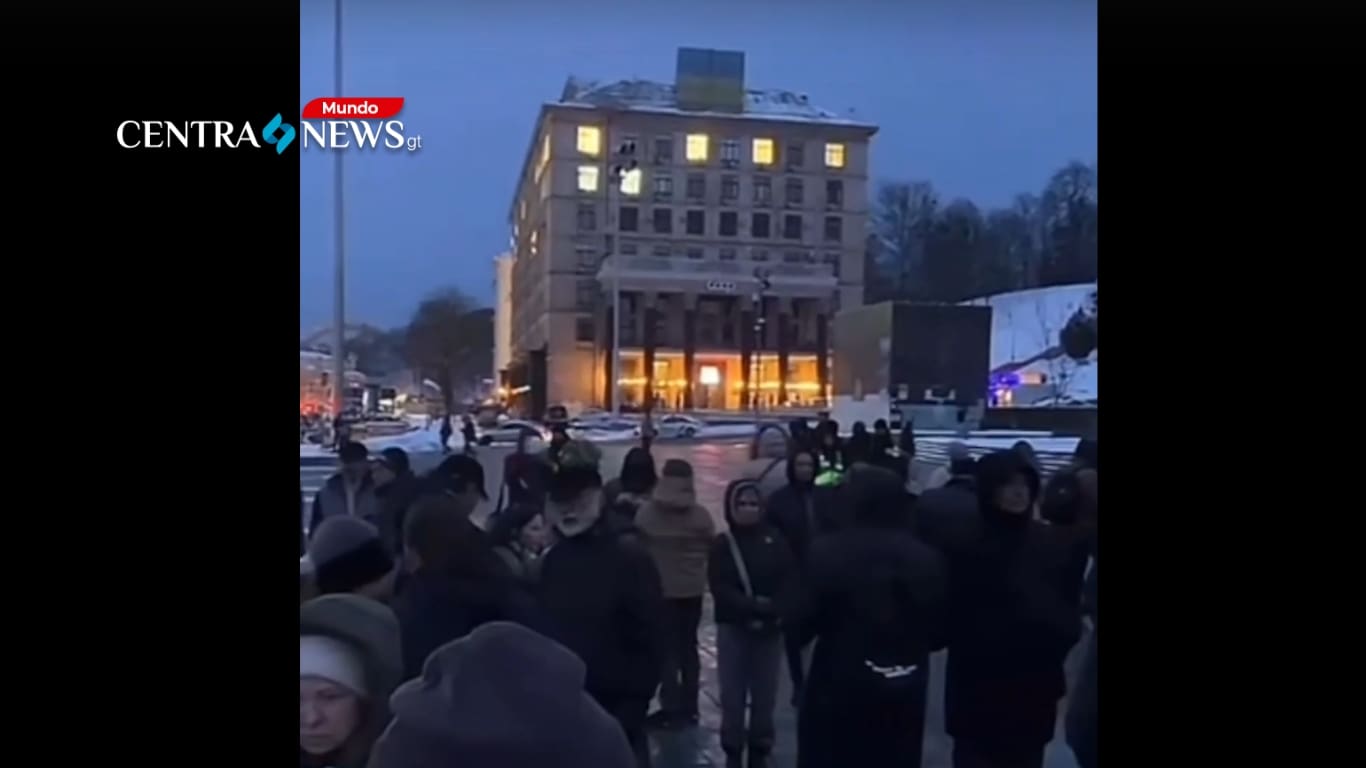 Manifestantes en Kiev