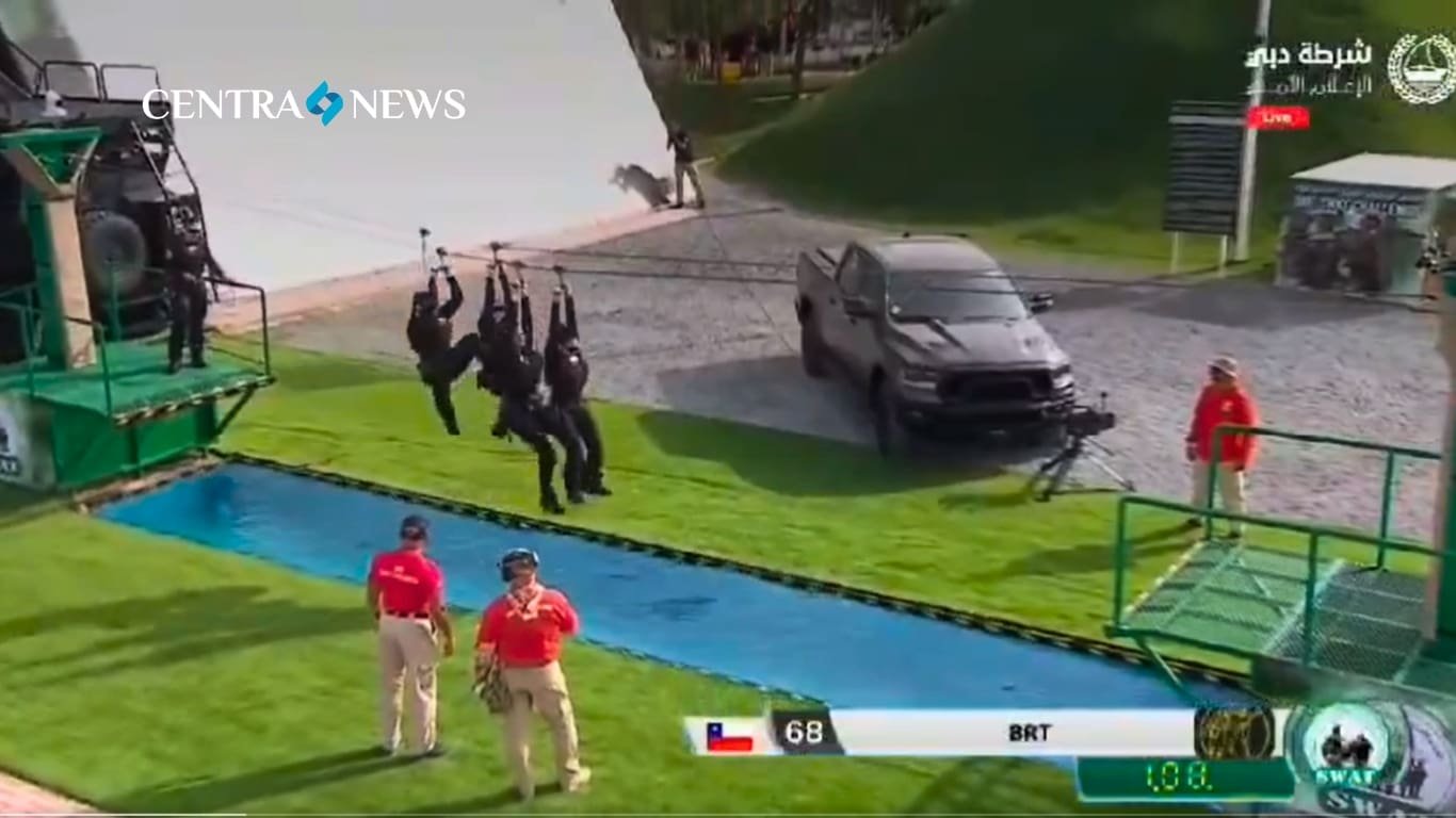 Vídeo muestra desempeño vergonzoso del equipo SWAT chileno femenino en competencia internacional