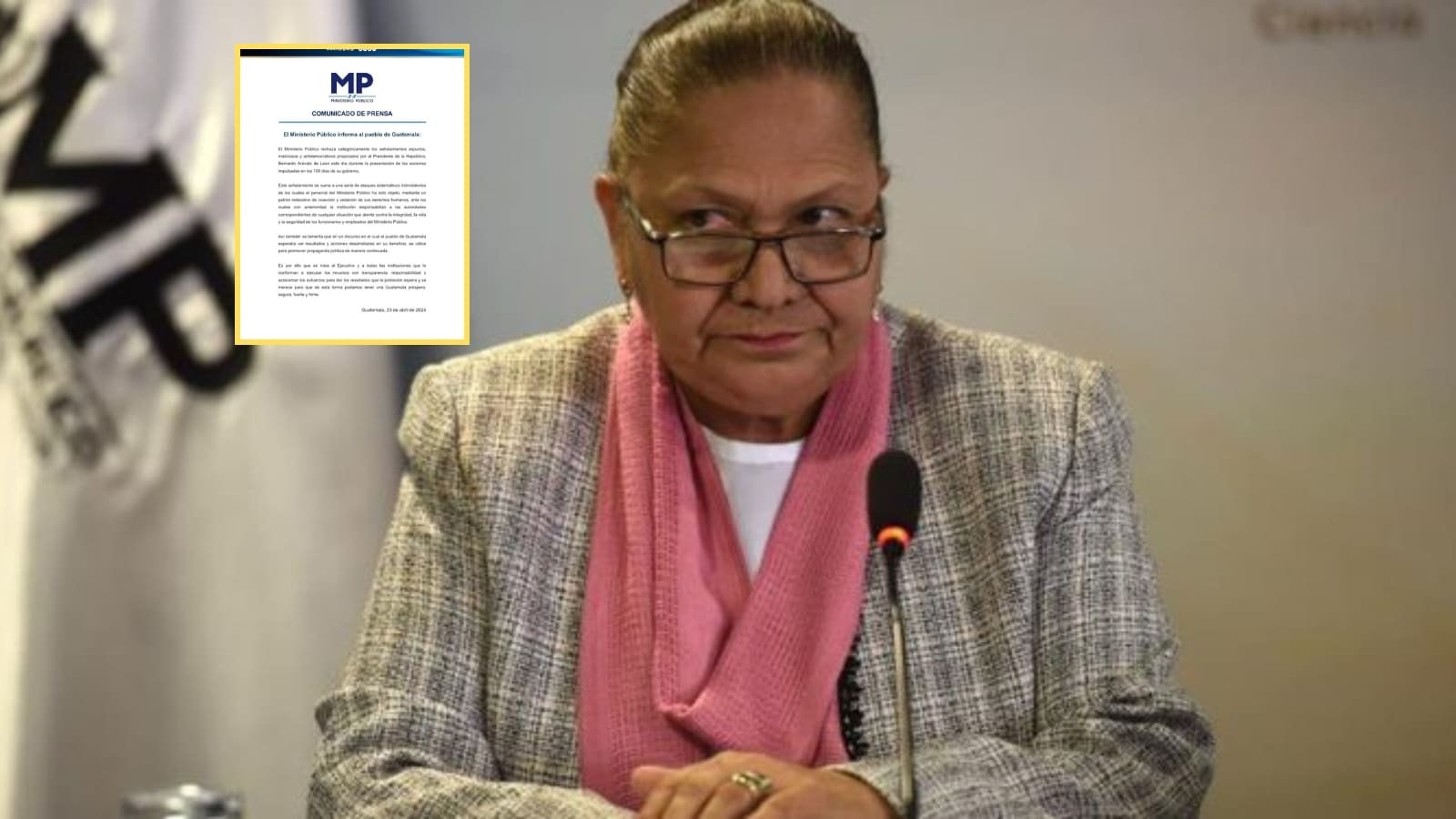 MP condena acusaciones de Arévalo contra Fiscal General