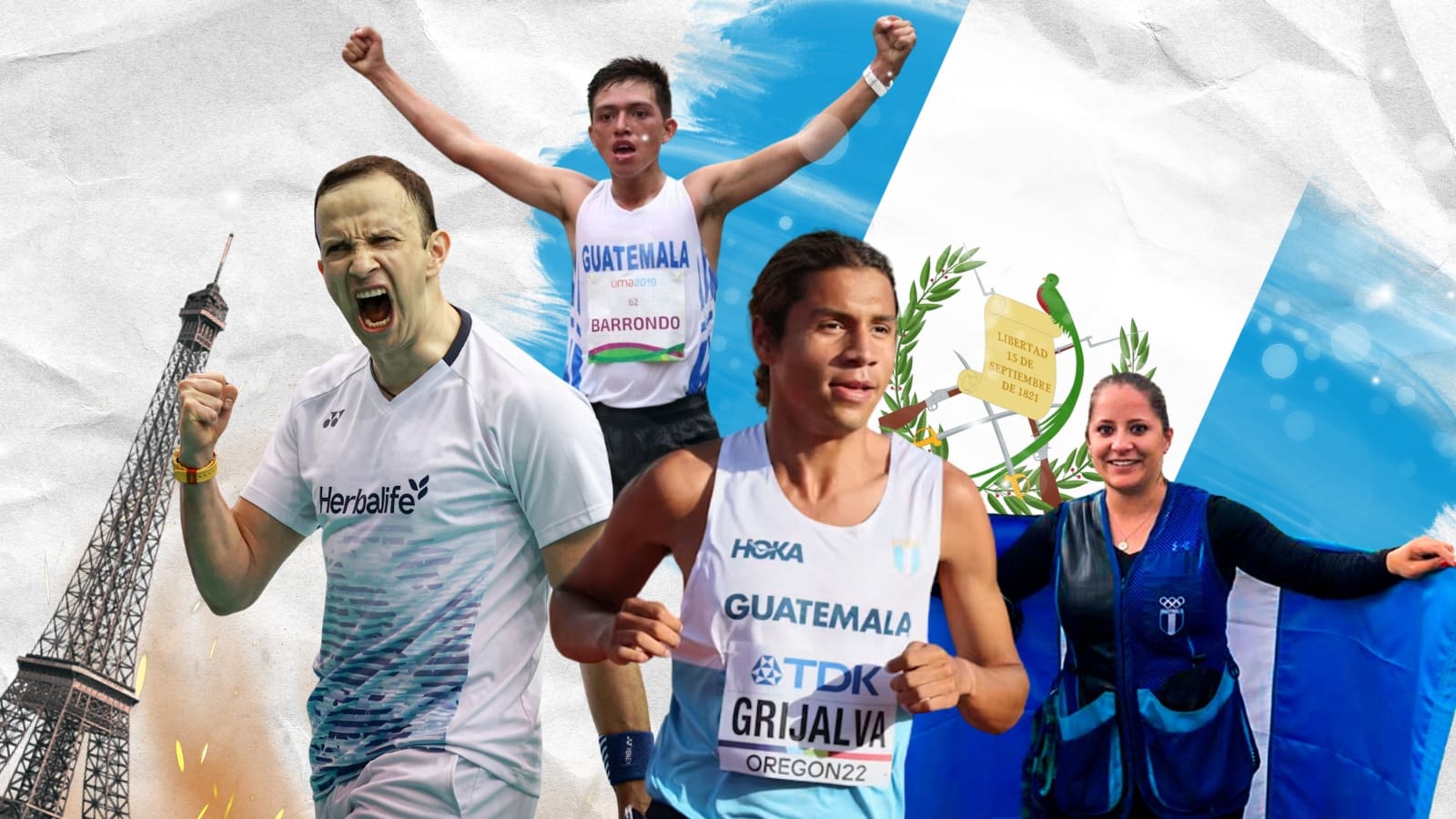 Estos son los atletas guatemaltecos clasificados a los Juegos Olímpicos de París 2024 hasta el momento