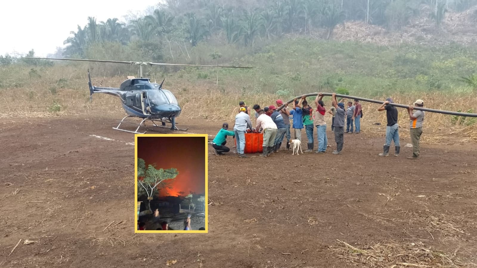 Incendios forestales en Cahabón Declarada alerta naranja y se intensifican esfuerzos de combate