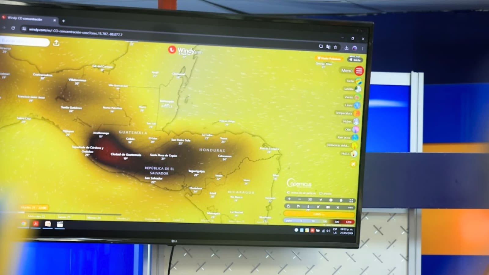 Nube de contaminantes permanecerá 10 días más en Guatemala