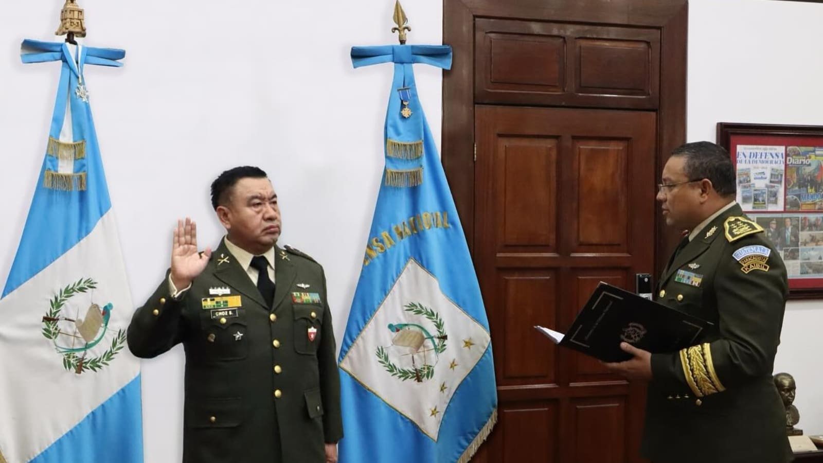 Nuevo jefe del Estado Mayor de la Defensa Nacional es designado por el Ministro de Defensa de Guatemala