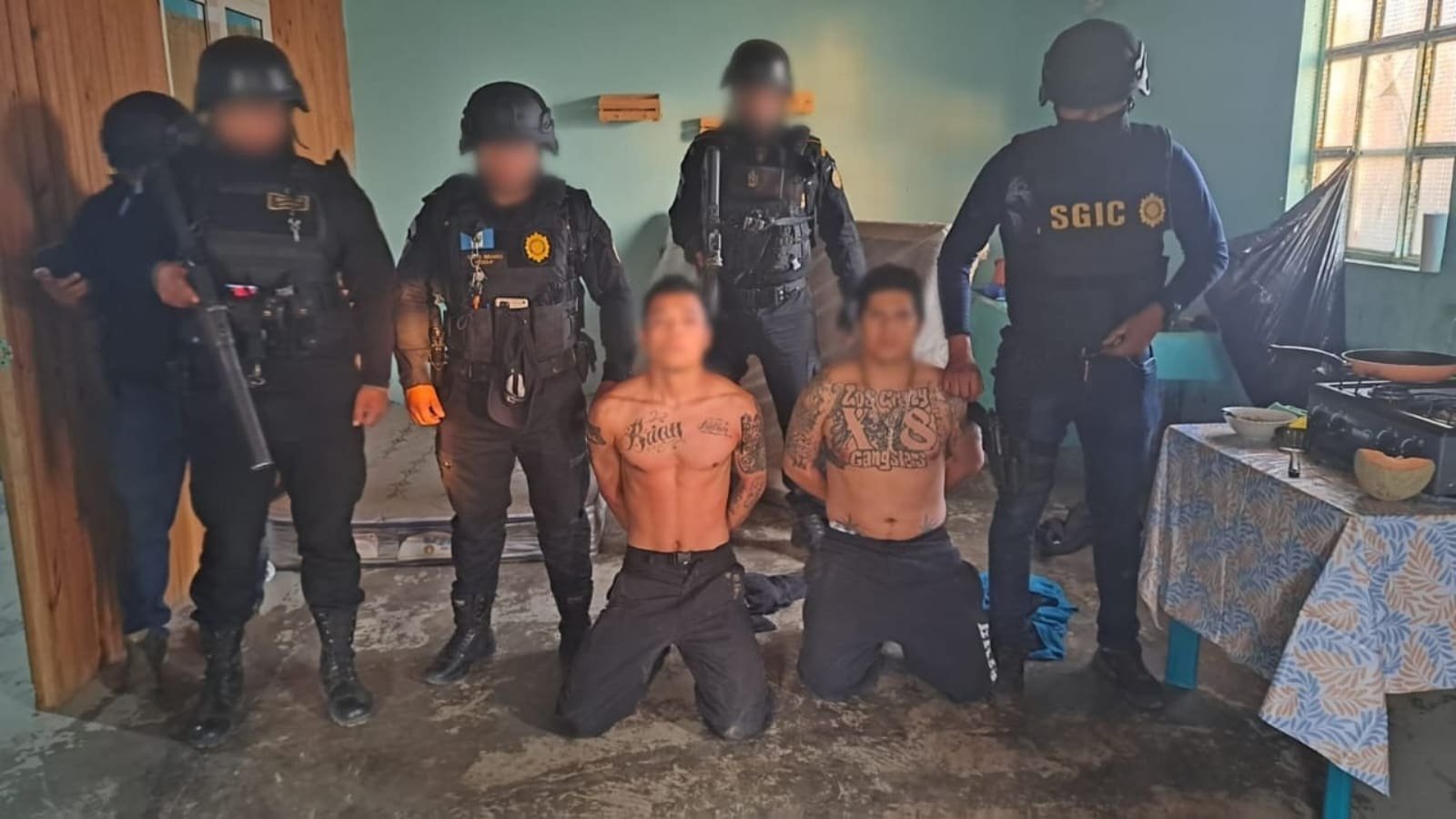 PNC captura a presuntos miembros del Barrio 18 en operativos contra sicariato y extorsión