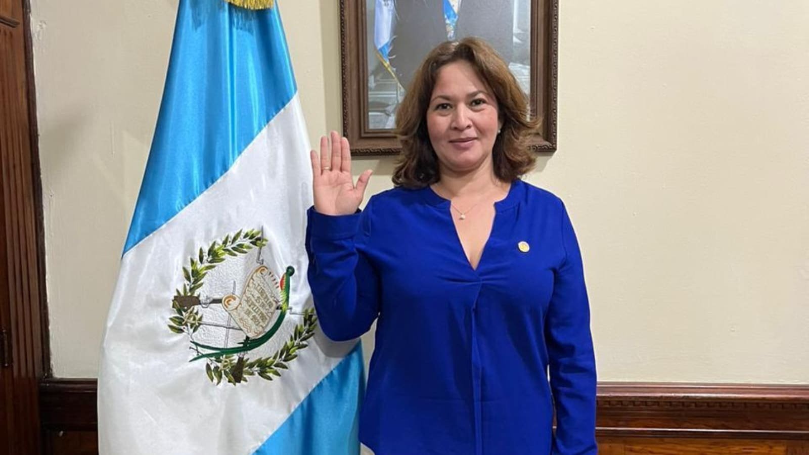 Sandra Angelina Aparicio Sical, juramentada como ministra de Salud Pública y Asistencia de Guatemala