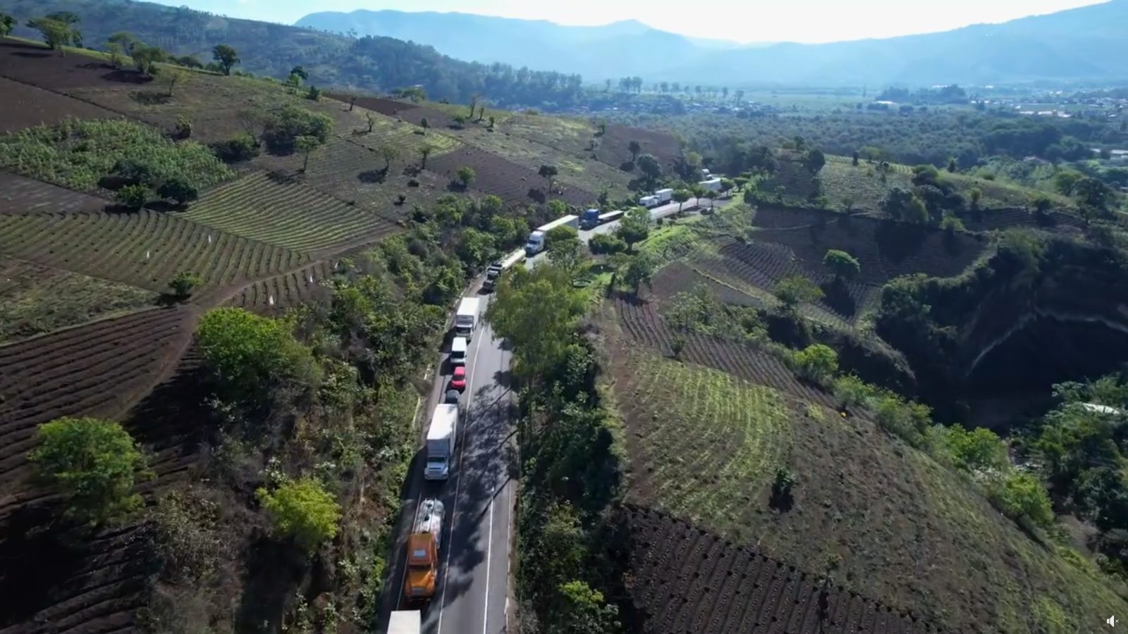 Tráfico intenso en la RN14 y CA10 hacia Escuintla - VÍDEO