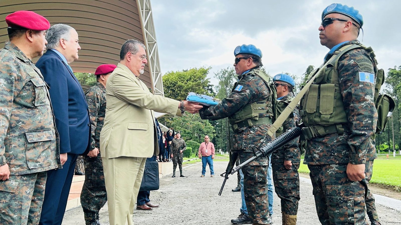 Guatemala envía y despide al 24º contingente de paz hacia el Congo