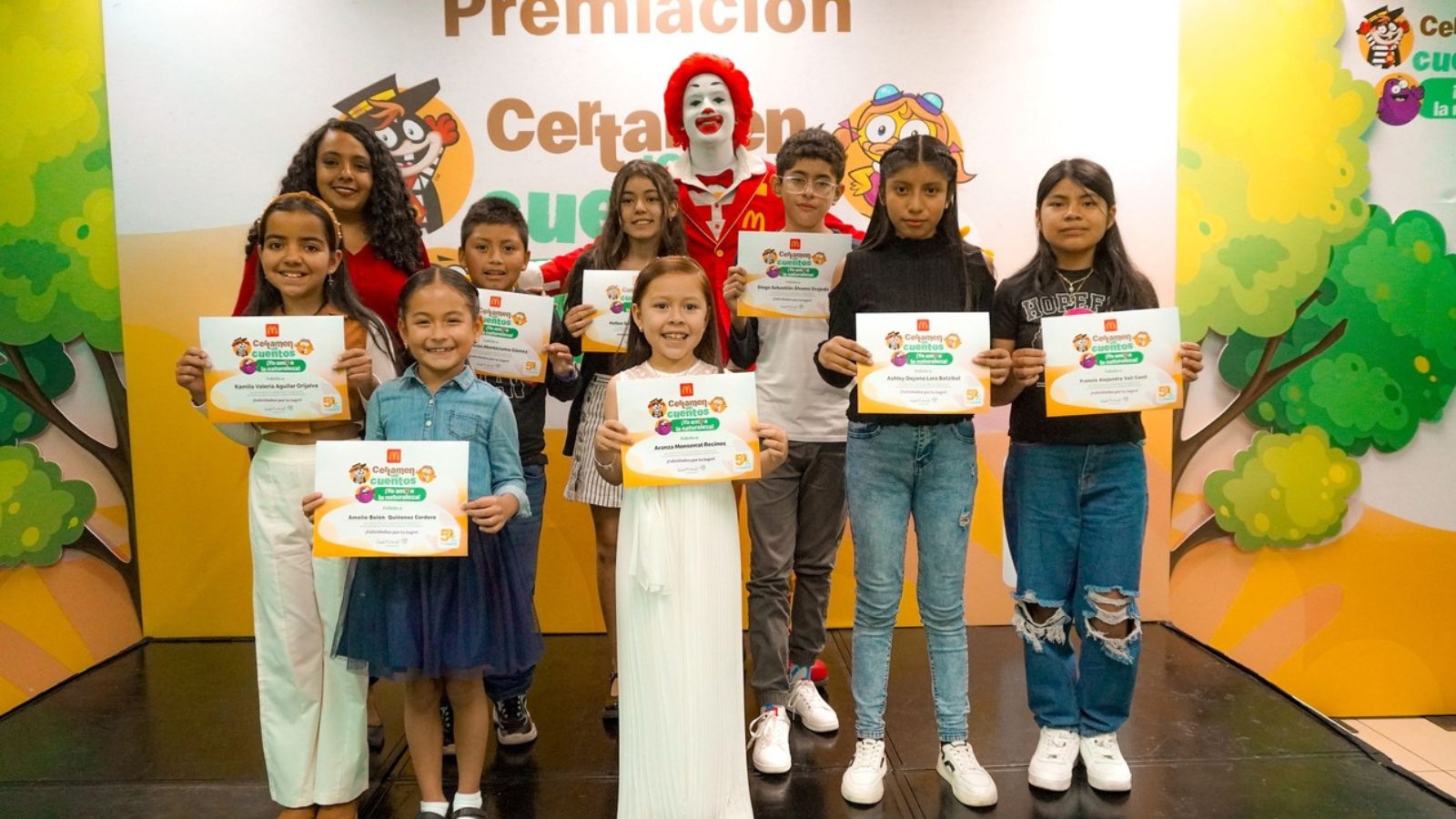 McDonald's premia a 13 niños en el X Certamen de Cuentos Yo Amo a la Naturaleza