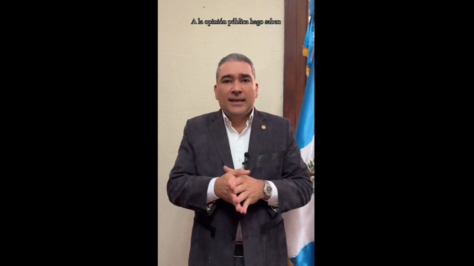 En un vídeo Diputado Luis Aguirre responde a Allan Rodríguez tras incidente