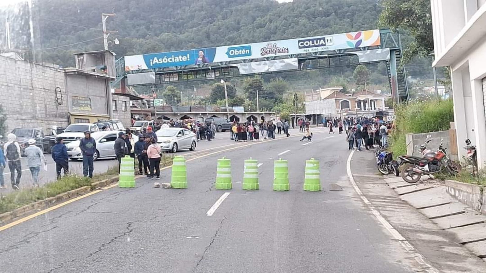 Bloqueo en la ruta Interamericana Pobladores de Nahualá exigen solución a conflicto territorial