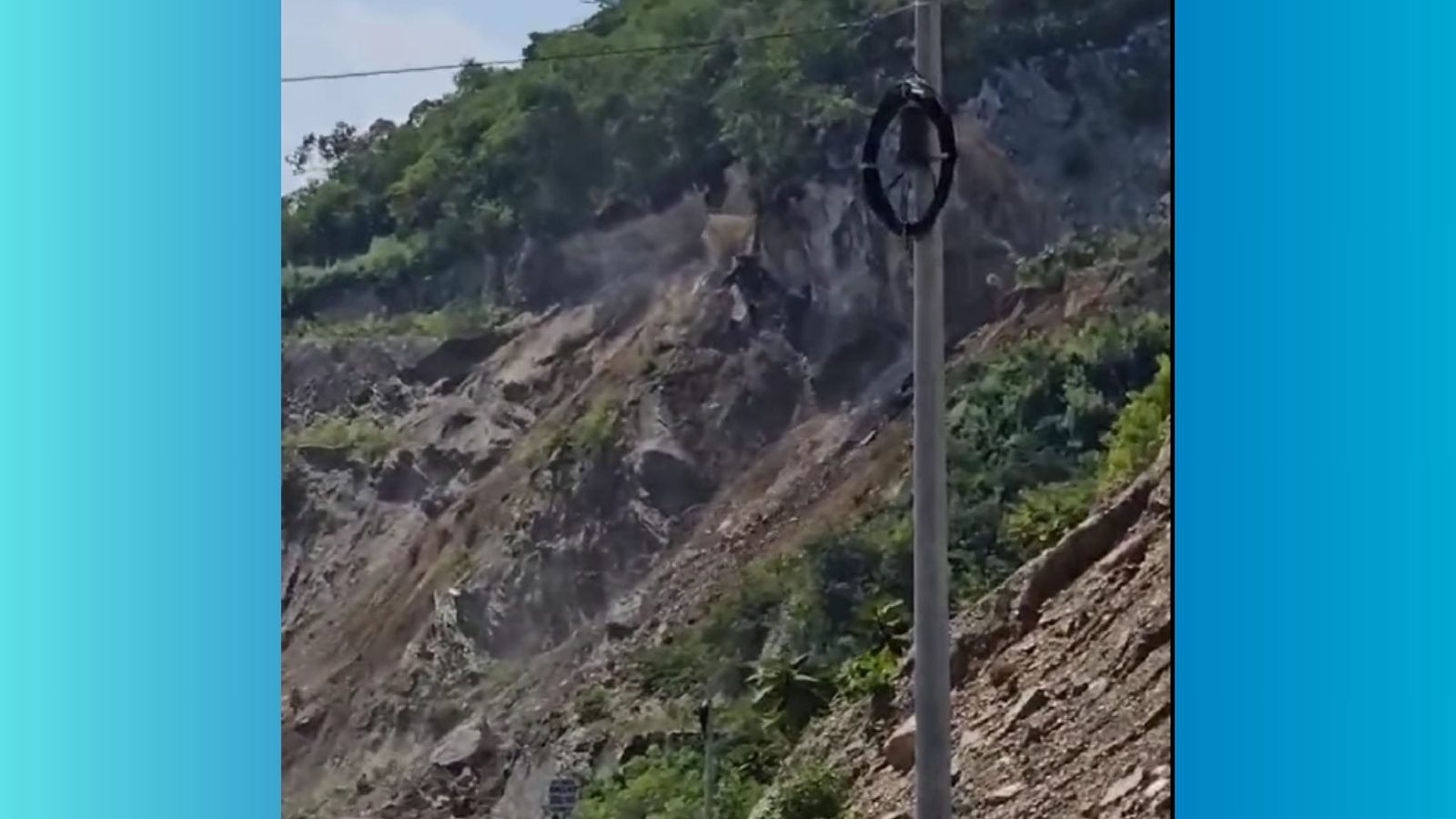 Cierran la ruta al Atlántico por riesgo inminente de nuevos derrumbes