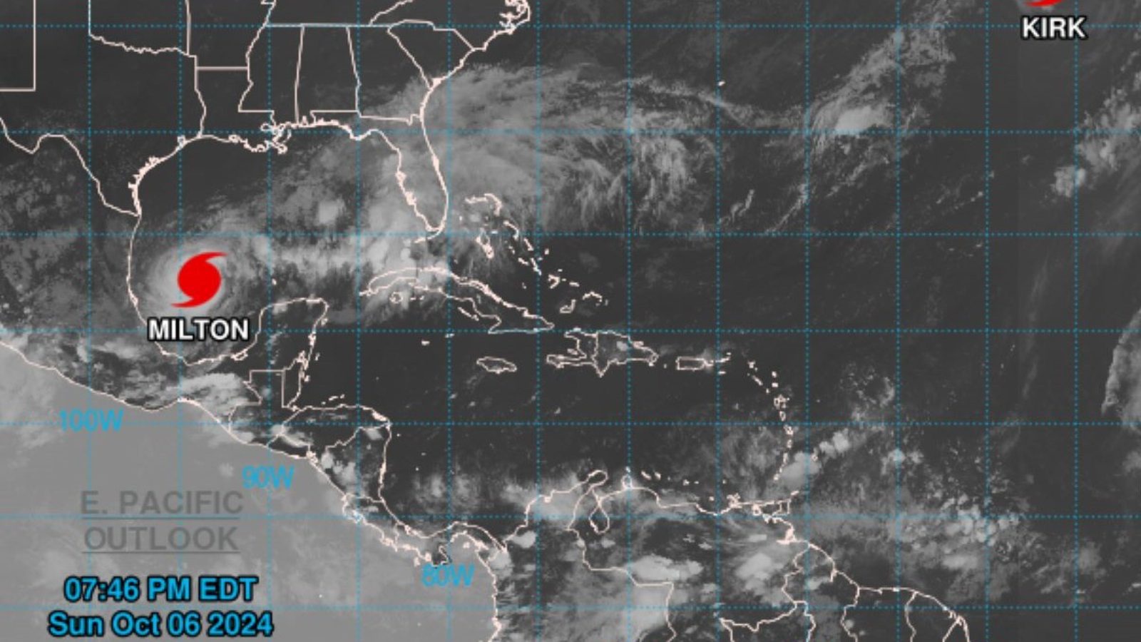 Huracán Milton podría trae lluvias a Guatemala, según Insivumeh