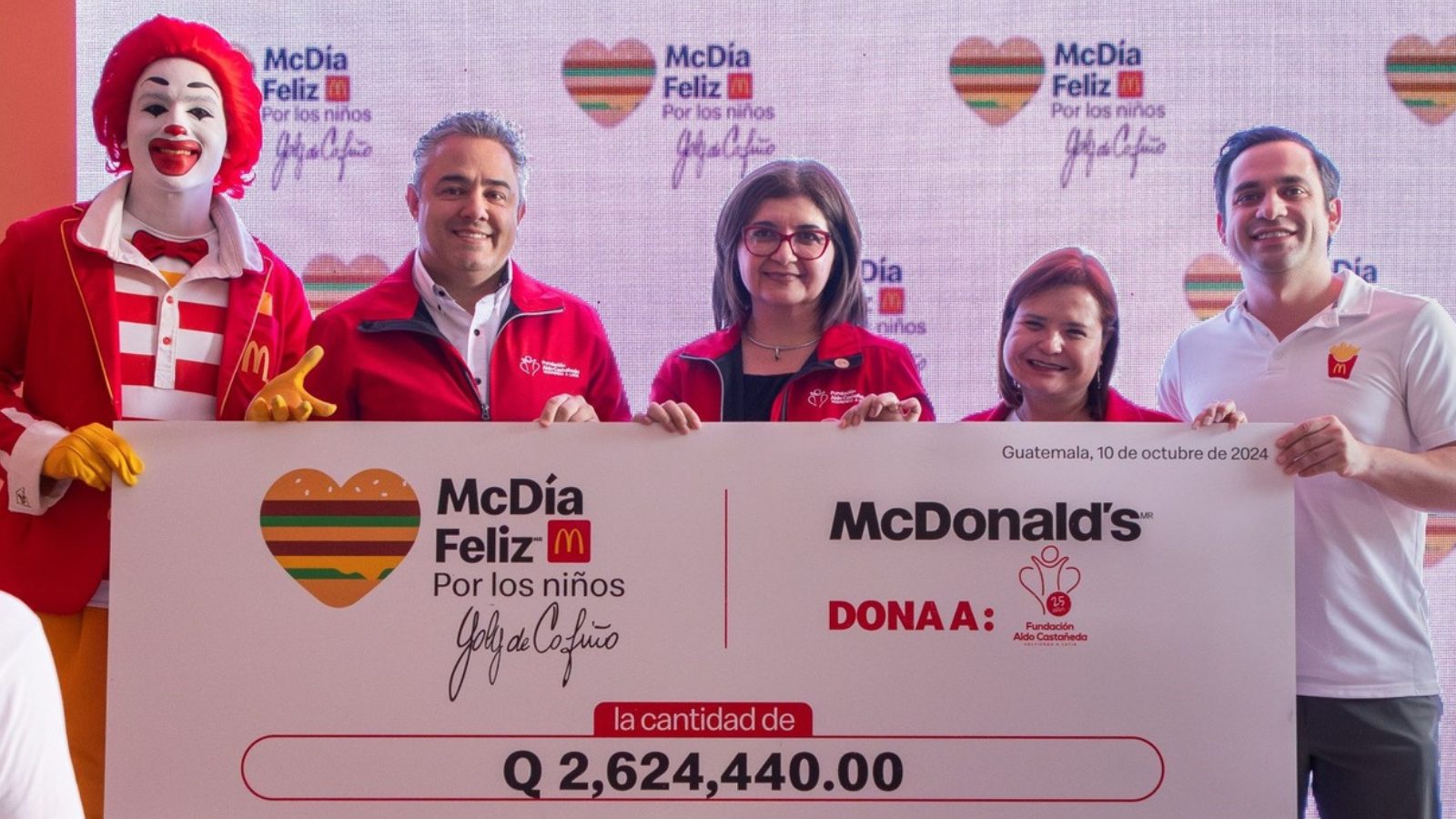 McDonald’s recauda más de Q12 millones en el McDía Feliz 2024