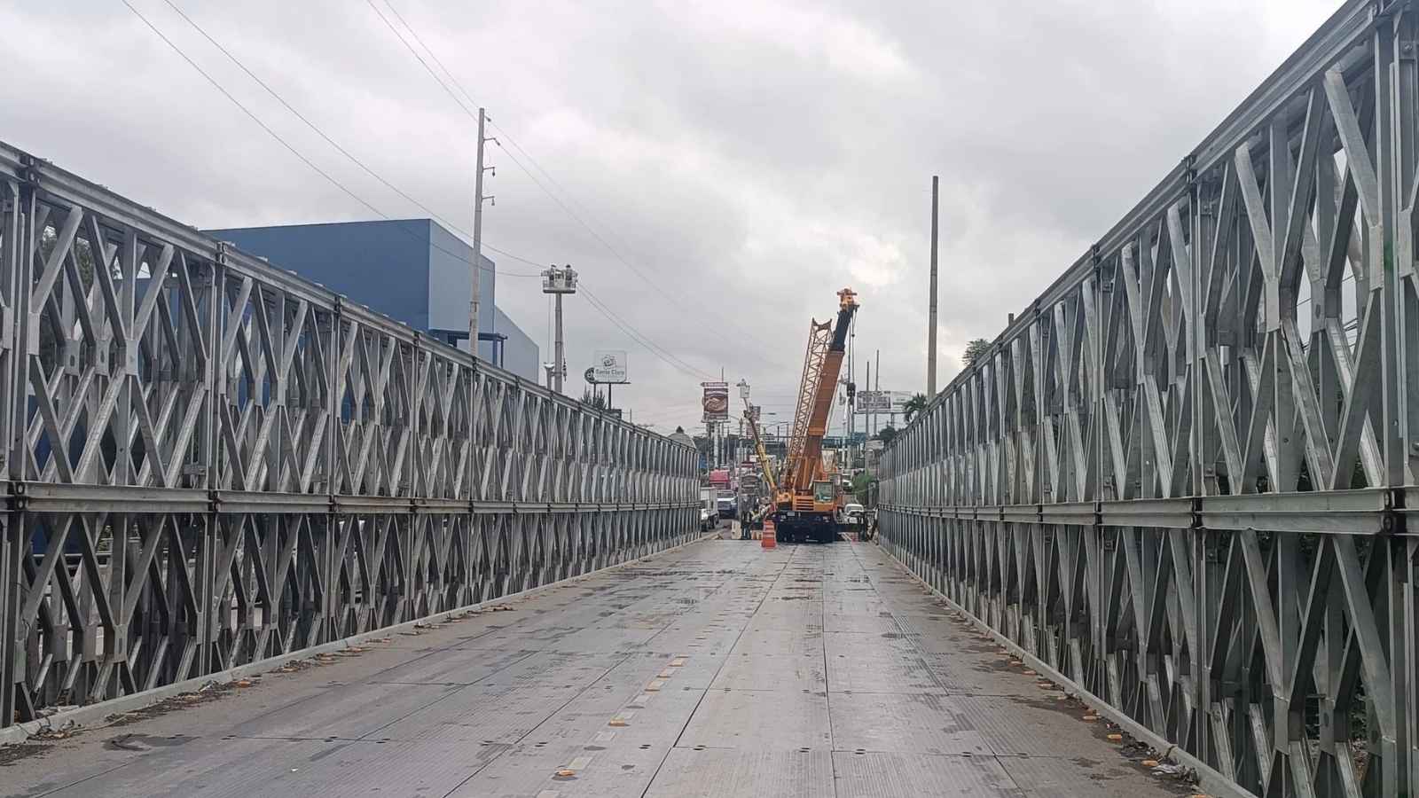 Inician desmontaje de puente modular en Villa Nueva