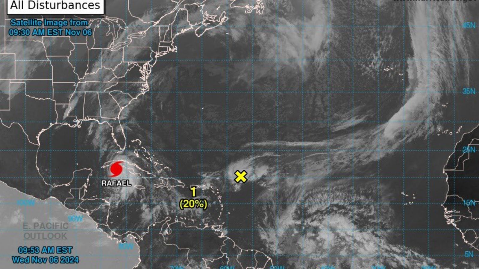 Tormenta Rafaelse convierte en huracán mientras Guatemala se prepara para más lluvias