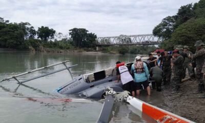 Helicóptero del Ejército se estrella en el Río Chixoy Dos pilotos pierden la vida