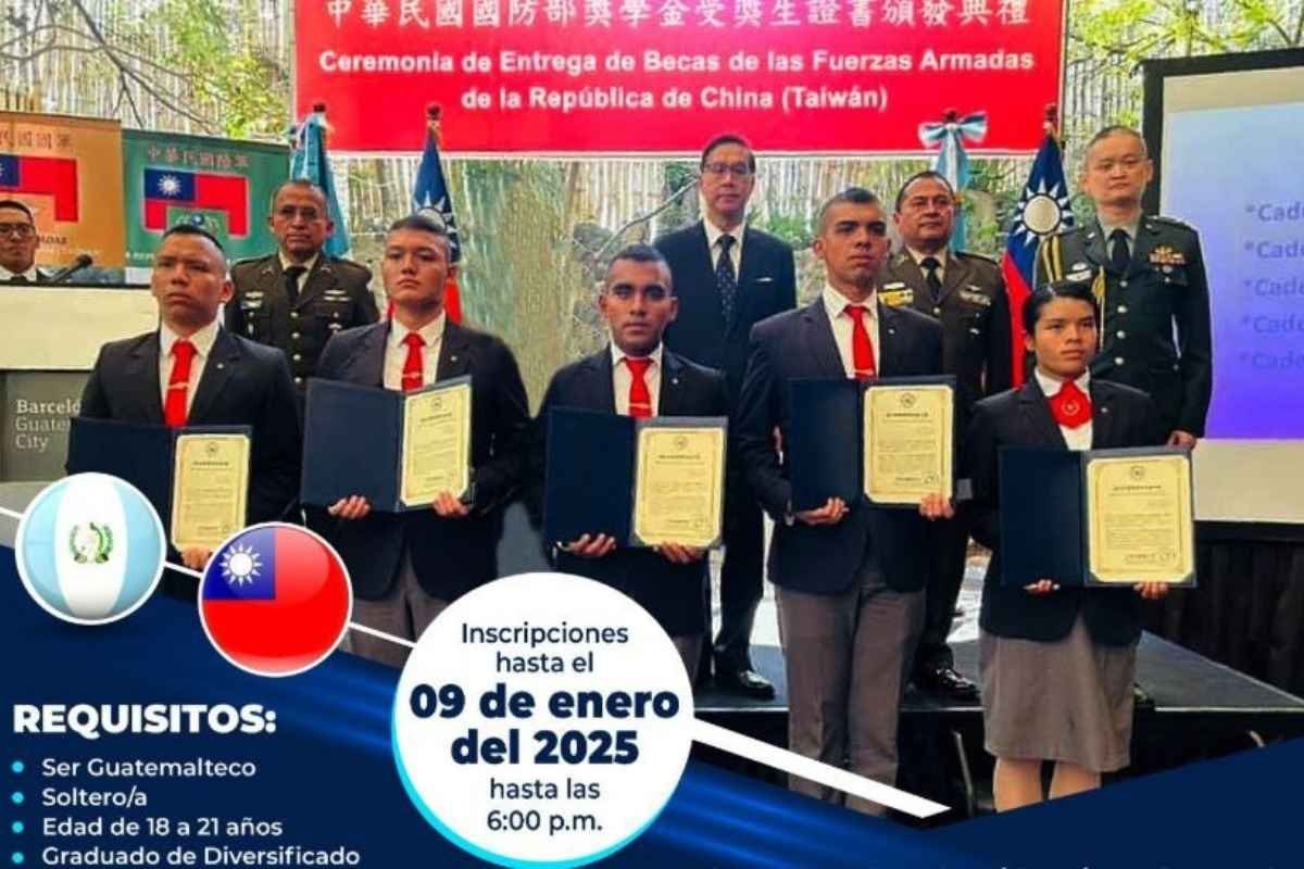 Guatemala ofrece becas para formación en Taiwán