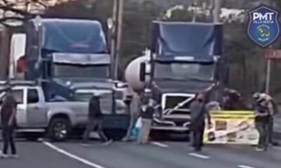 Bloqueos de transportistas afectan tránsito en carreteras del país