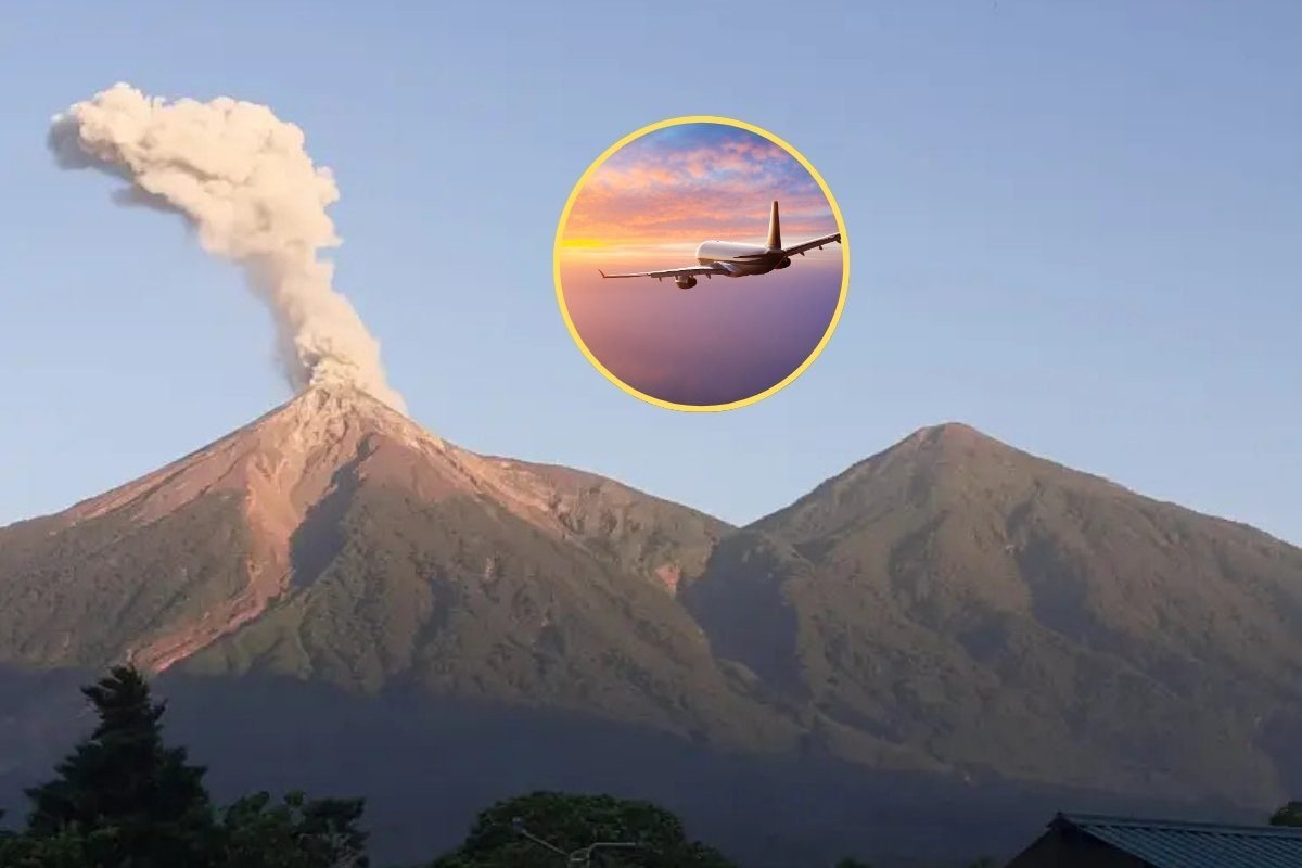 Alerta por ceniza del Volcán de Fuego autoridades piden precaución en el tráfico aéreo