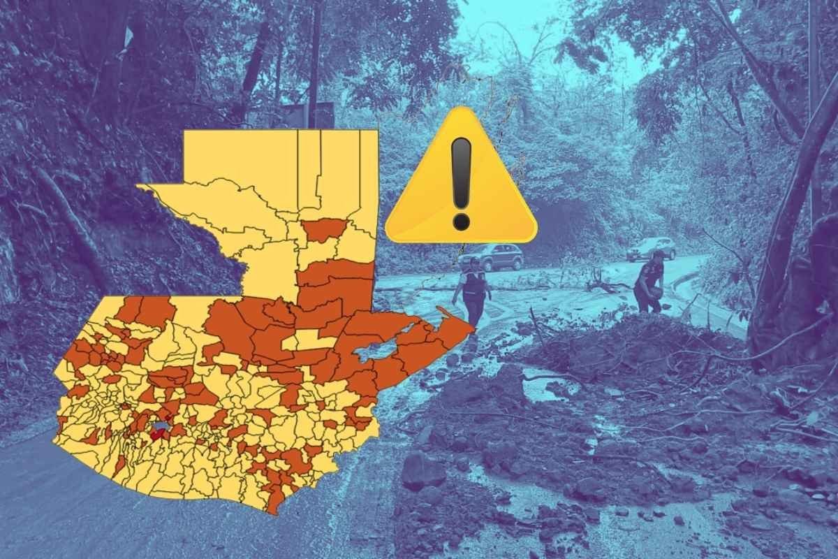 Más de 10 mil puntos en riesgo por lluvias en todo Guatemala