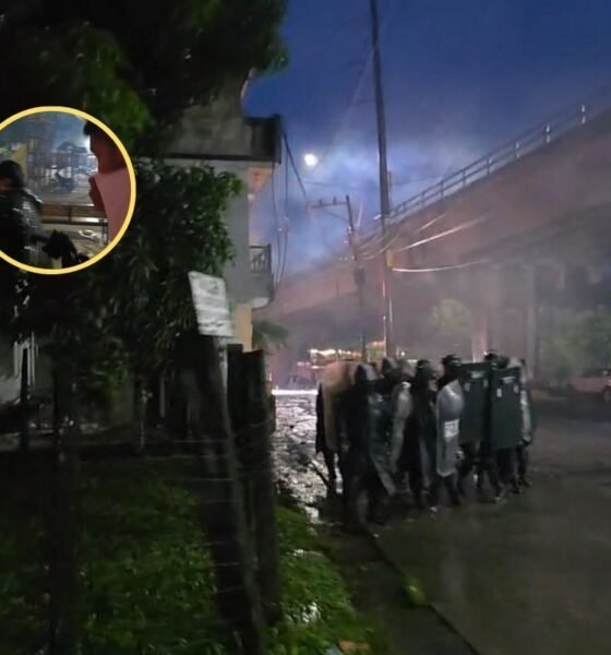 Antimotines accionan para dispersar manifestaciones en Izabal