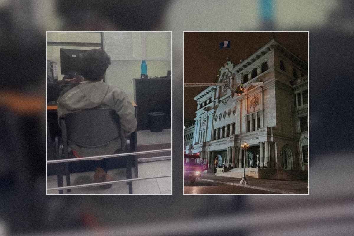 Hombre sube al Palacio Nacional y queda libre tras pagar Q350