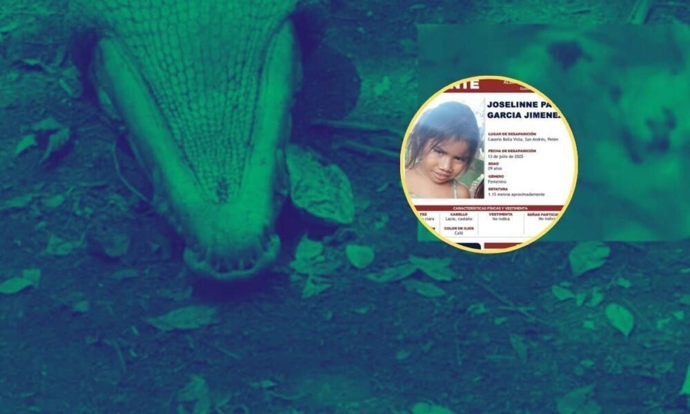 Investigan si cocodrilo devoró a niña desaparecida en Petén