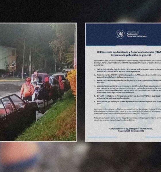 MARN identifica sustancia tóxica en Villa Nueva y presenta denuncia penal