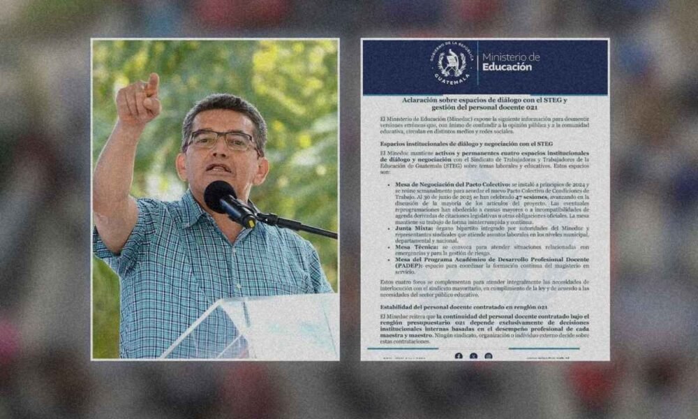 Mineduc reitera apertura al diálogo con STEG