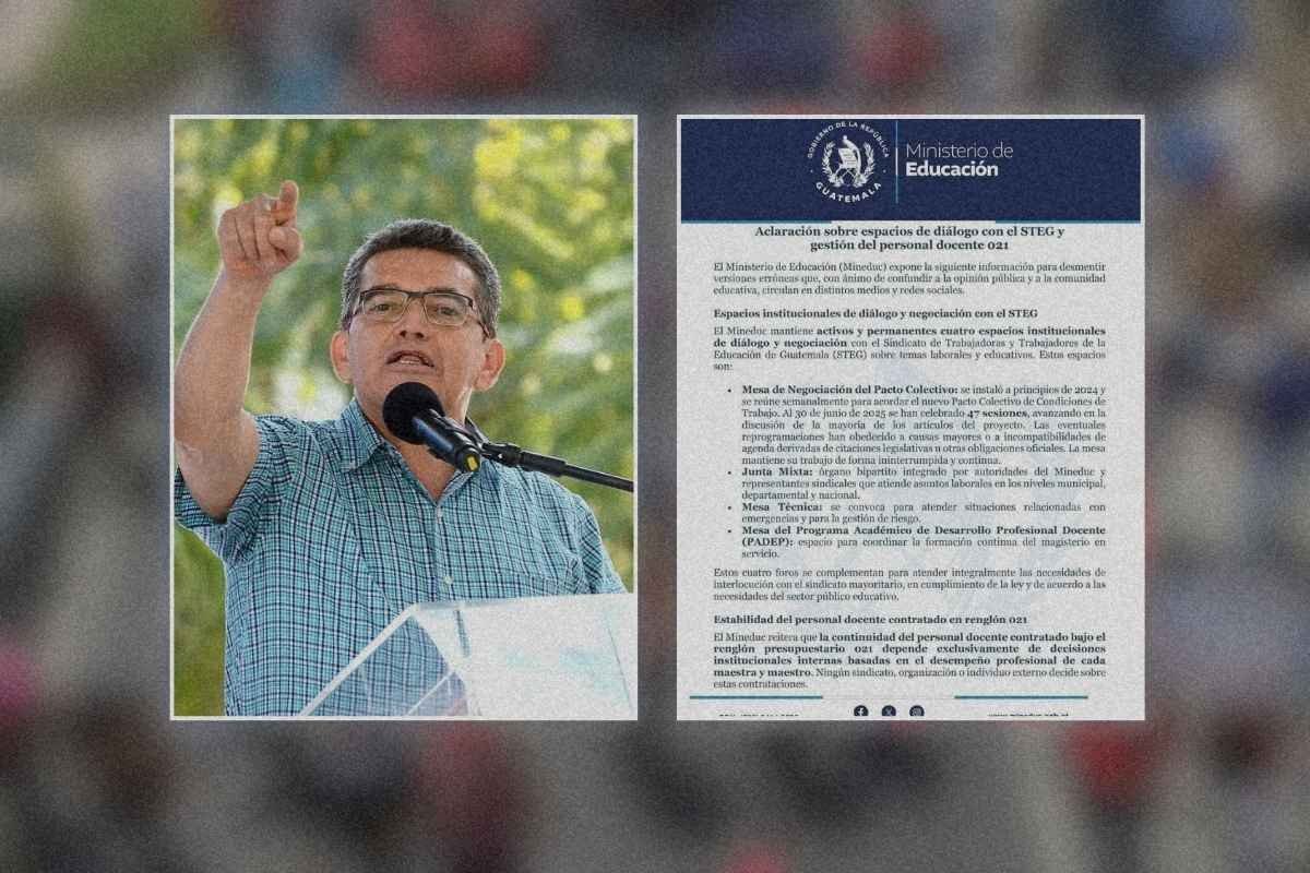 Mineduc reitera apertura al diálogo con STEG