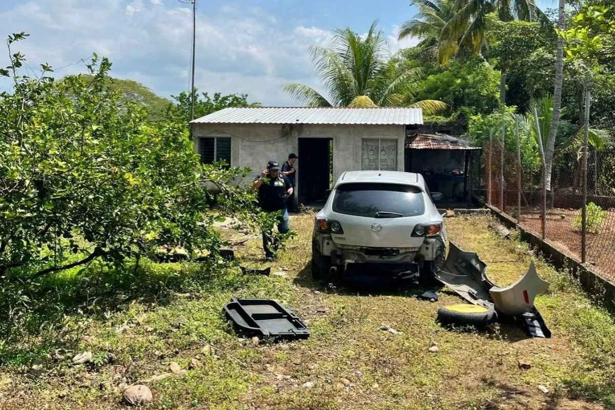 Arsenal incautado en operativo en Escuintla