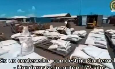 Colombia incauta cinco toneladas de cocaína que serían enviadas a Guatemala, Honduras y Europa
