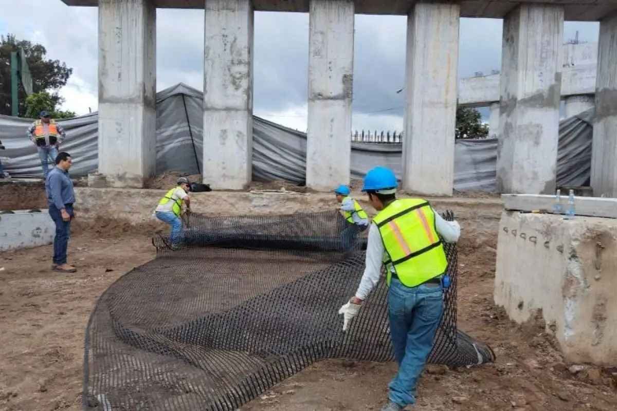 Avanza construcción del paso a desnivel en calzada Roosevelt
