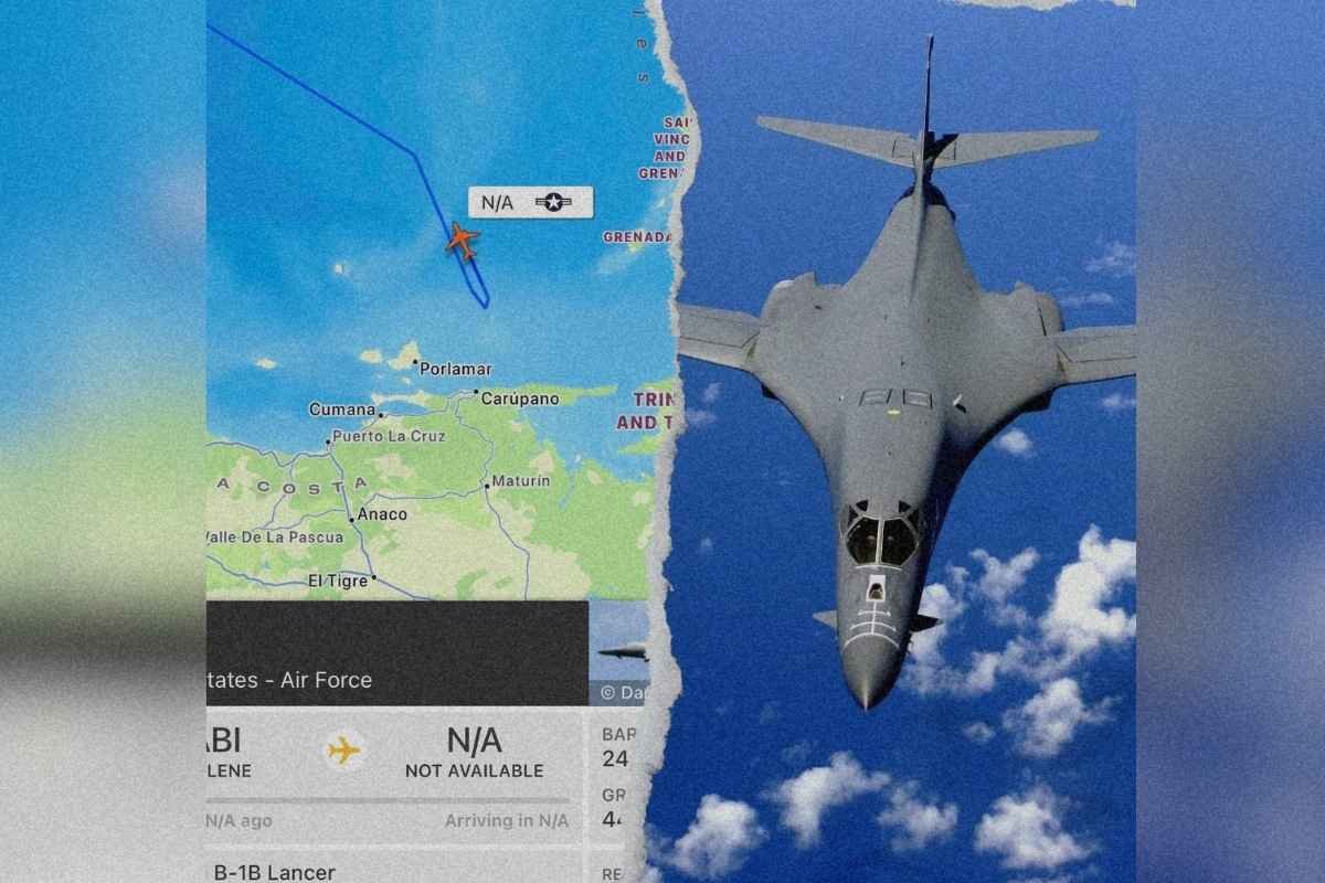 Bombarderos B-1B de EE. UU. sobrevuelan el Caribe cerca de Venezuela en un inusual despliegue militar