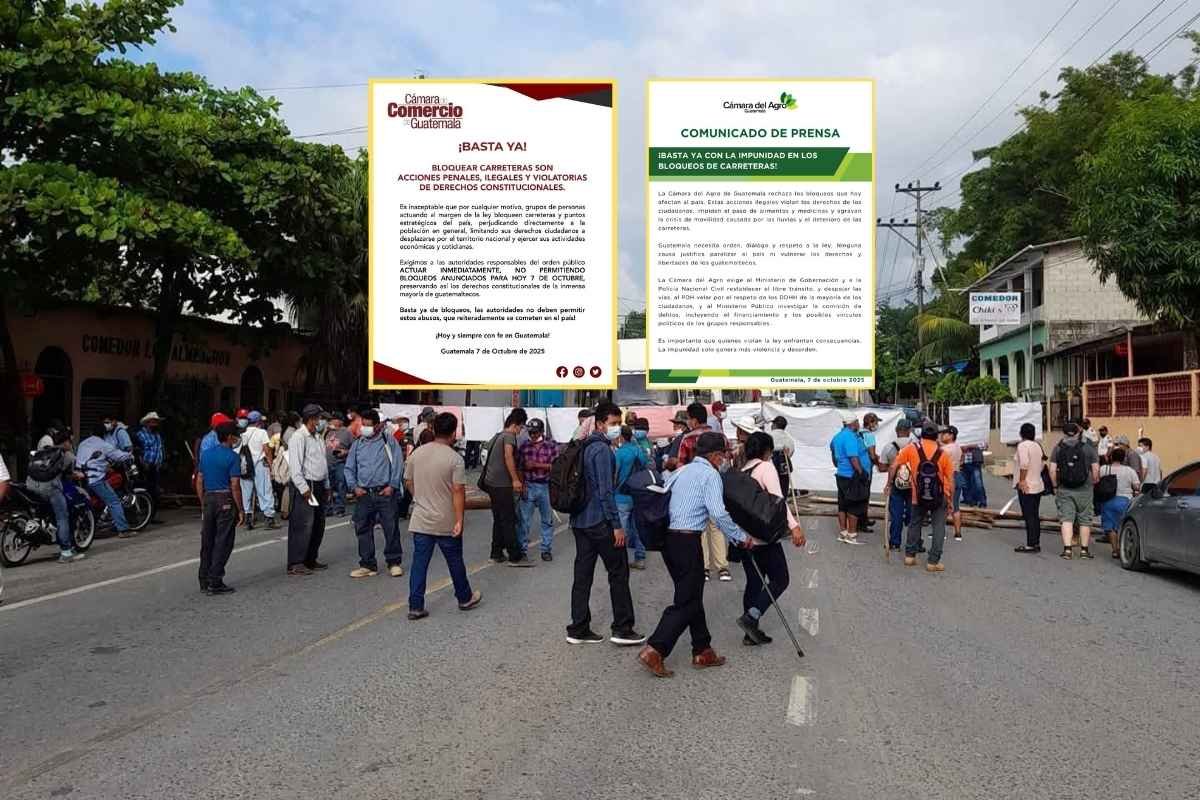 Cámaras empresariales piden al Gobierno frenar bloqueos de expatrulleros en carreteras