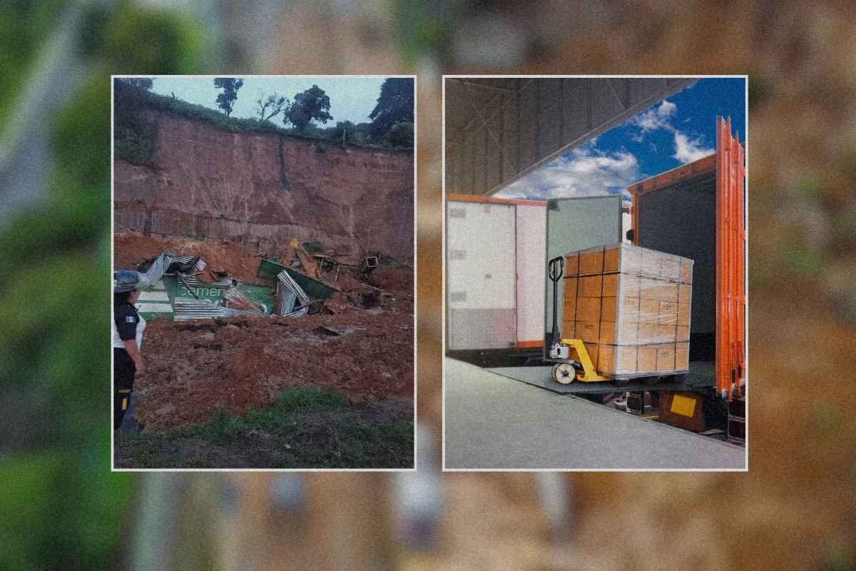 Deslave en carretera a El Salvador paraliza comercio y transporte en Guatemala