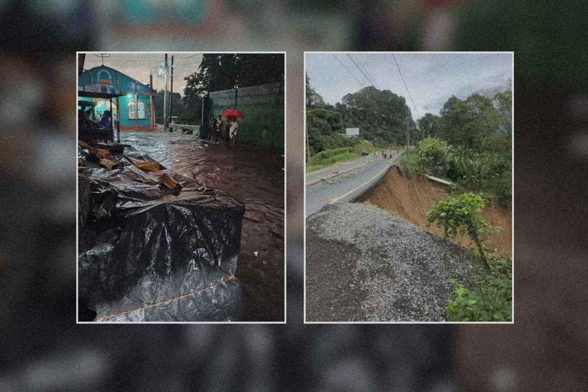 Lluvias dejan más de 2,800 personas afectadas y graves daños en rutas clave del país