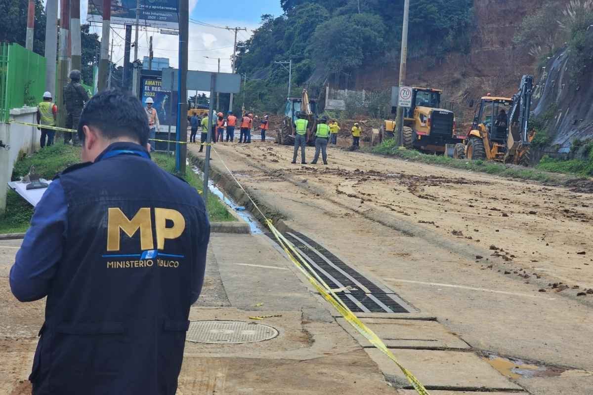MP investiga posible negligencia en derrumbe del km 24.5 de carretera a El Salvador construcciones sin licencia bajo la lupa