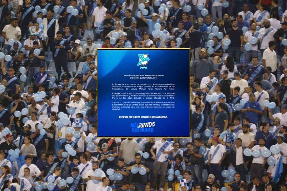 Fedefut desmiente supuestos “FanFest” cerca del estadio El Trébol previo al Guatemala vs Panamá