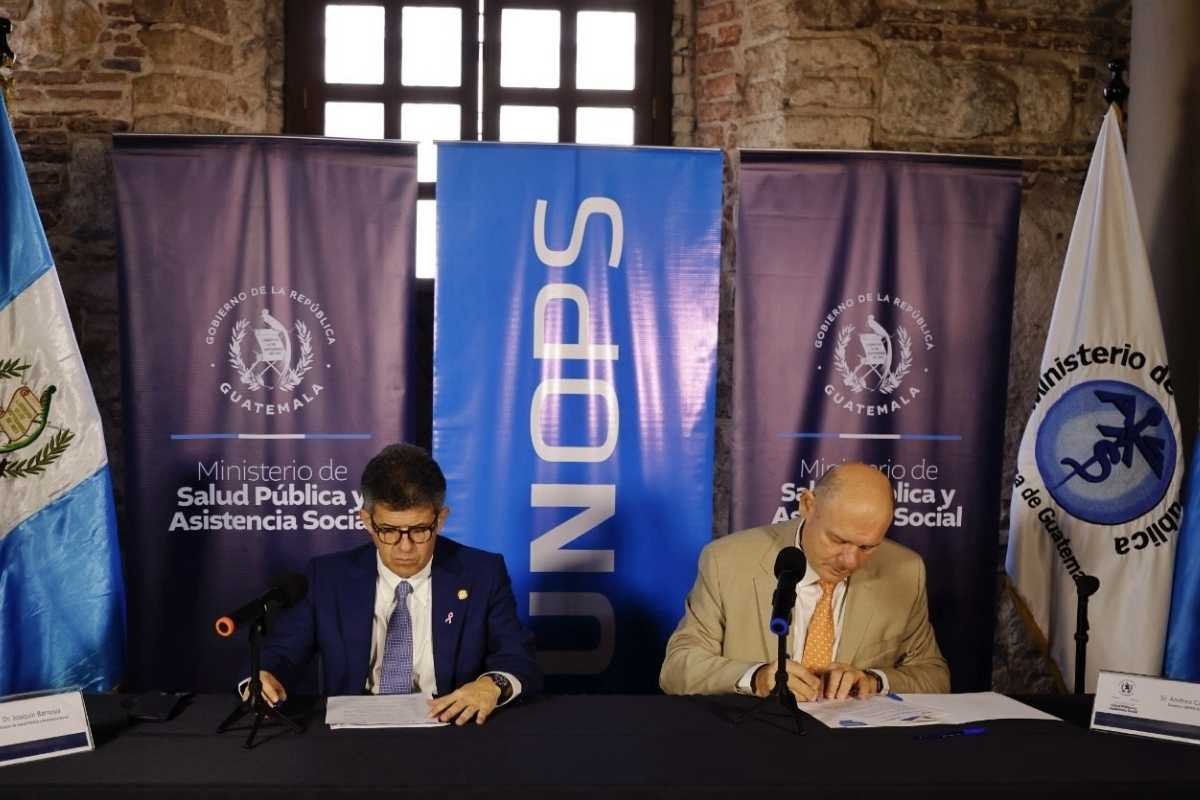 MSPAS y UNOPS cierran convenio y avanzan hacia dos nuevos acuerdos de cooperación en salud