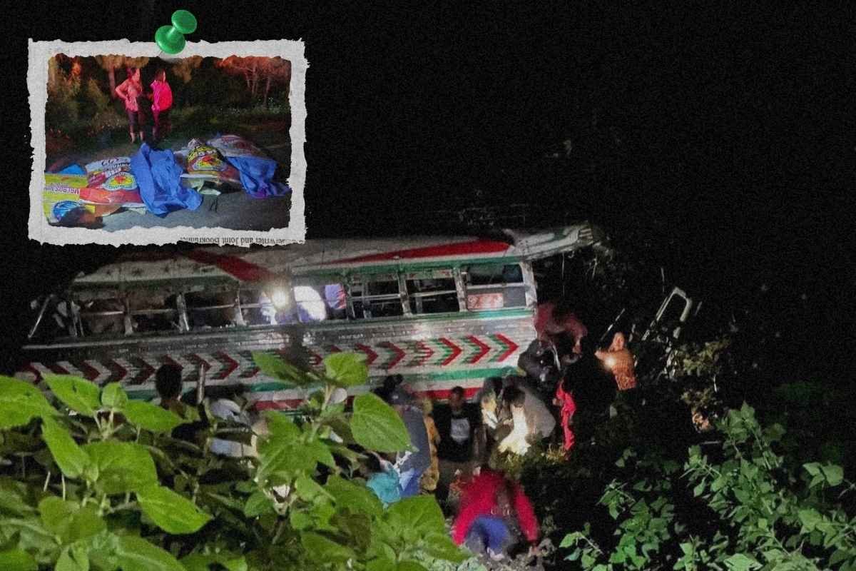 Autobús cae a barranco en la Interamericana y deja al menos nueve fallecidos